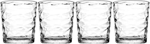 Glaver's Whiskey Glasses 13 oz Set of 4 Old Fashioned Glasses