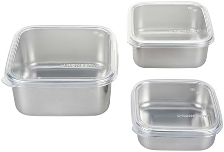 U-Konserve Nesting Trio Food Storage Containers Bento Box Trio 15/30/50 oz