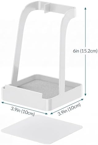 NiHome Pot Lid & Spoon Rest, Diatomite Tray Ladle Holder, Stove Top, White
