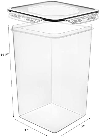 M MCIRCO Extra Large 4 Pack, 6.5L/7qt/220oz Tall Food Storage Containers