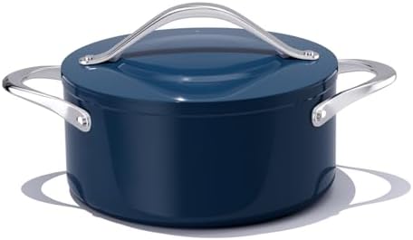 CookinCraze Ceramic Dutch Oven with Lid, 4.5 QT Nonstick Pot for Baking