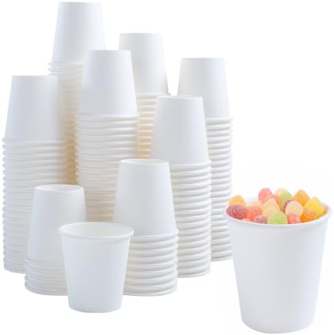 Lamosi 100 Pack 5 oz Paper Cups, Disposable Small Bathroom Cups 5oz