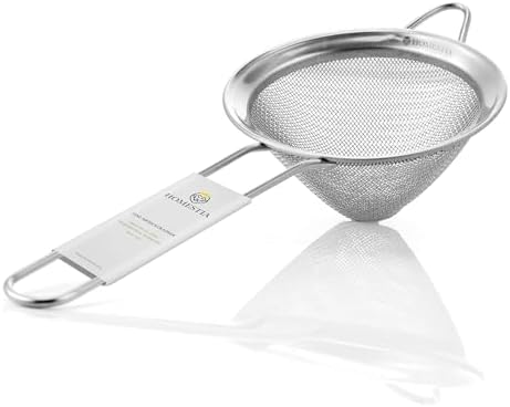 Homestia 304 Stainless Steel Fine Mesh Strainer, Sieve Sifter For Tea, Food