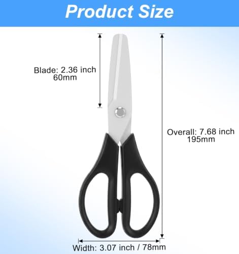 1 Pcs Ceramic Scissors, 8 Inch Ceramic Blade Kitchen Scissors All Purpose