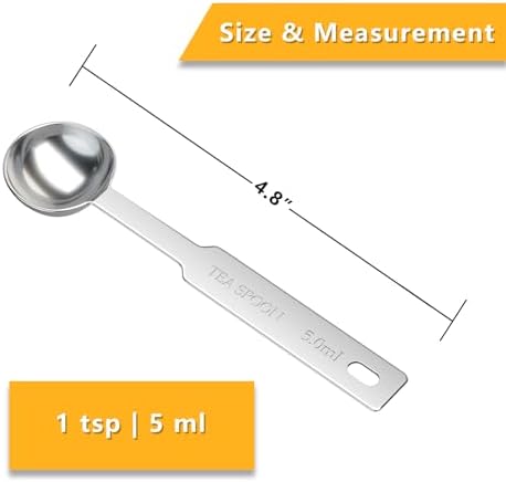 4PCS 1tsp(5ml) Stainless Steel Measuring Spoon