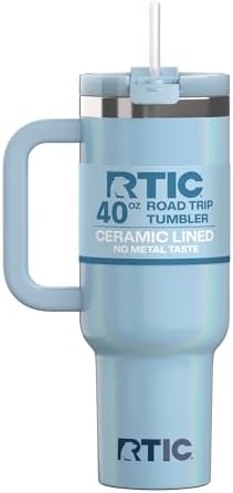 RTIC 40oz Road Trip Tumbler, Insulated, Ceramic Lined, RTIC Ice Glitter
