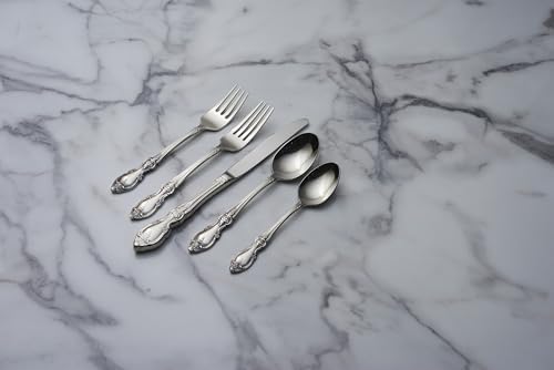 Oneida Louisiana Dinner Forks Silverware Set for 4, Flatware