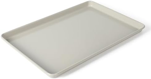 Martha Stewart Gallen 15 x 10 Inch Nonstick Carbon Steel Cookie Sheet – Cool Grey, Durable Bakeware for Even Baking and Easy Cleanup
