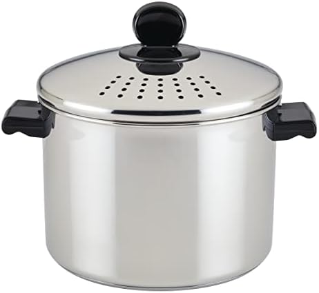 Farberware Classic Series Stainless Steel Pot with Lid, 8-Qt