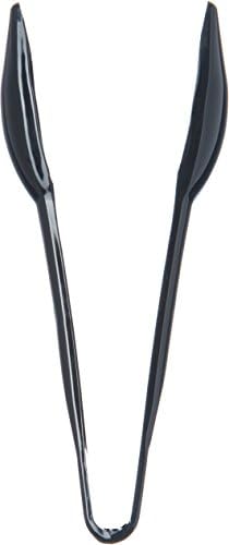 Carlisle FoodService Products 460603 Carly Salad Tong, 6" Salad Tong, Black, 3 Pack