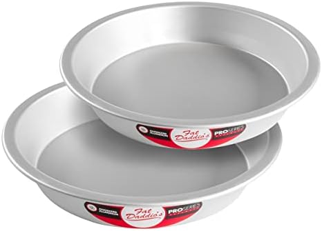 Fat Daddio's PIE-9SET Anodized Aluminum Pie Pan, 9 x 1.5 Inch, Set of 2