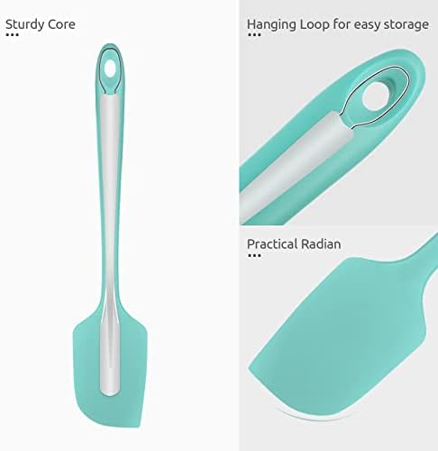 U-Taste 14in Extra Large Silicone Spatula, 600°F Heat Resistant, Aqua Sky