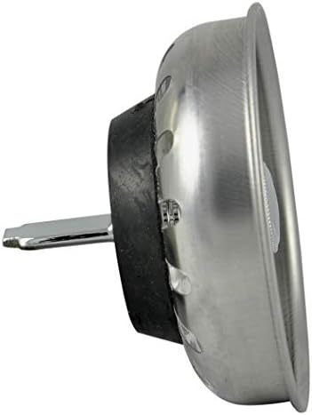 Danco 88275 3-1/4 inch Kitchen Sink Basket Strainer Splash Guard with Stationary Post, Stainless Steel