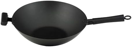 Helen's Asian Kitchen Premium Excalibur Non-Stick Wok, 14-Inch Flat Bottom