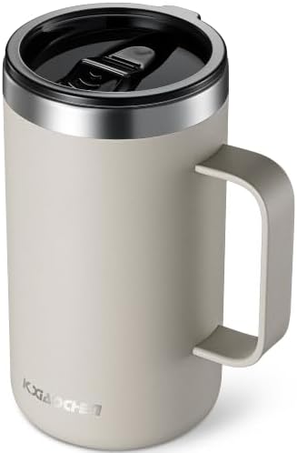 KXIAOCHEN 20 oz Insulated Coffee Mug, Coffee Cup with Lid and Wide Handle