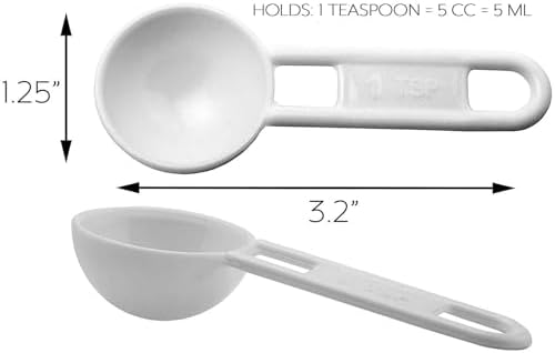 Cornucopia Brands Bulk Pack of Teaspoon Measuring Spoons (24-Pack); 5 ml / 5 cc Scoops Which Fit Inside a Spice Bottle