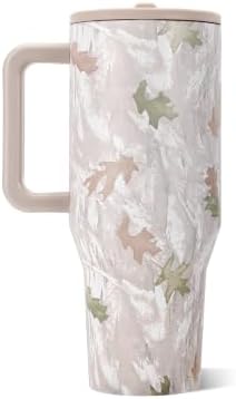 HydroJug Traveler 40oz, Insulated Tumbler with Handle & Straw, Camo