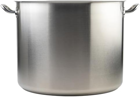 Winco 60 qt Stainless Steel Stock Pot with Cover