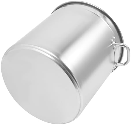 50 Quart 304 Stainless Steel Stockpot Commercial Large Stock Pot with Lid & Handles, Cookware Soup Pot for Boiling Cooking Stew, Induction Cooking Pot for Home Restaurant Hotel (48L/50Qt)
