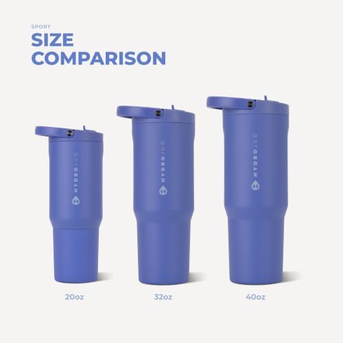 HydroJug Sport 20 oz Insulated Stainless Steel Water Bottle, Berry Pop