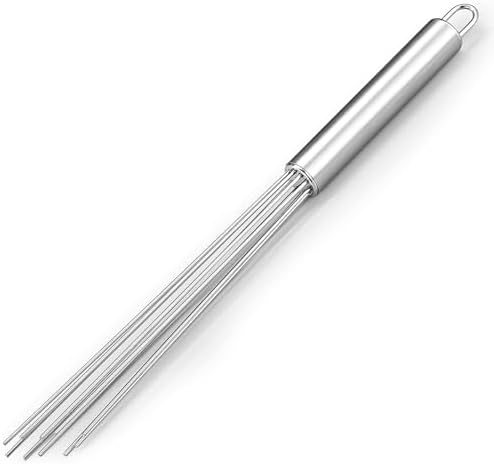 Baderke 1 Pcs Barista Whisk Tool 11.5 Inch Long Handle 10 Needles Stirrer