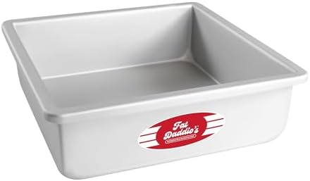 Fat Daddio's PSQ-993 Anodized Aluminum Square Cake Pan, 9 x 3 Inch