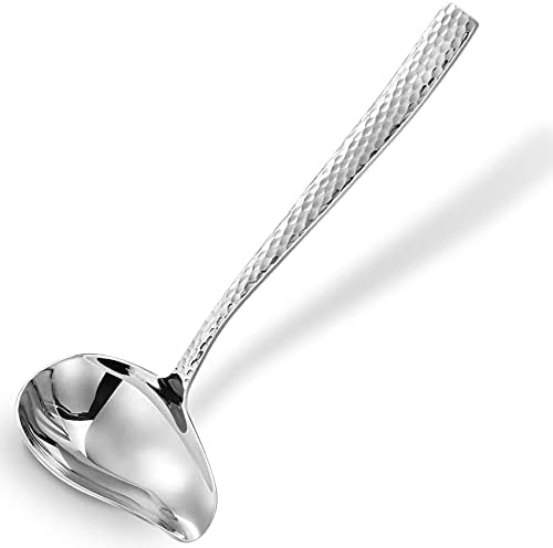 KEAWELL Louis Hammered 7.4-Inch 18/10 Sauce Ladle (1)