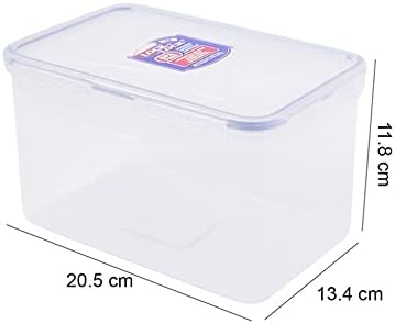 LOCK & LOCK Easy Essentials Food Lids/Pantry Storage/Airtight Containers, BPA Free, Rectangle - 8 Cup - for Cookies, Clear