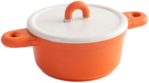 Alpstone 5QT Nonstick Stock Pot with Lid, Orange