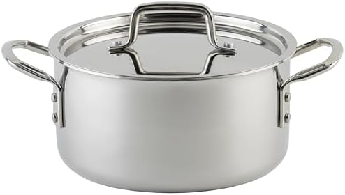 WINCO Tri-Ply Stock Pot, Silver