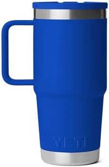 YETI Rambler 20 oz Travel Mug with Flip Straw Lid – Stainless Steel, Vacuum Insulated, Leakproof, Cup Holder Friendly, Royal Blue