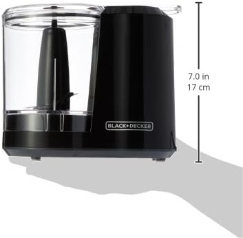 BLACK+DECKER,Improved Assembly,HC300B FreshPrep 3-Cup Electric Food Chopper,capacity,(Pack of 2)