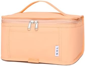 NOL Small Lunch Bag Mini Lunch Box Insulated Lunch Bag for Men/Women Leakproof Cooler Tote Bag Lightweight Nylon Waterproof Lunch Box For Work, Orange-1