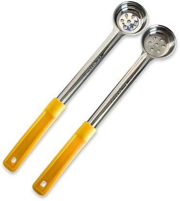 1 oz Slotted Stainless Steel Portion Control Ladle Spoodle - [Pack of 12]