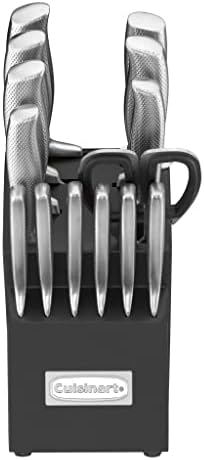 Cuisinart C77SS-15PG 15pc German Stainless Steel Hollow Handle Cutlery Block Set