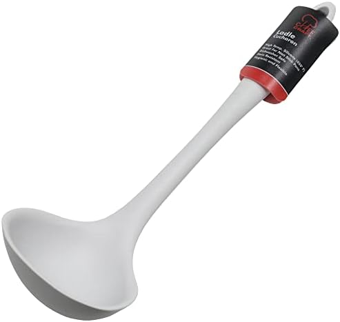 Chef Craft Premium Silicone Cooking Ladle, 11.25 inch, Gray (Pack of 4)