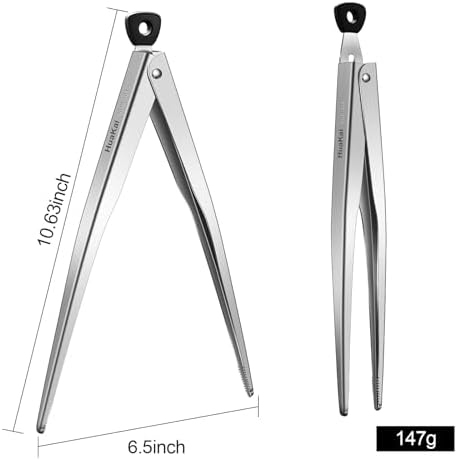 12-inch Locking Stainless Steel Kitchen Tongs