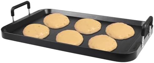 Flat Top Grill - Non-Stick Stovetop Griddle, Aluminum, Dishwasher Safe