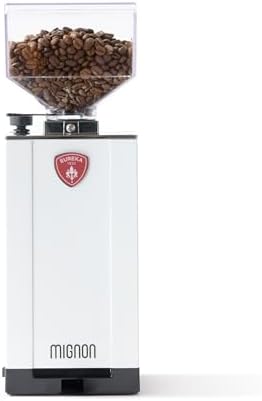 Eureka Mignon Specialita Espresso Grinder | Sound-Insulated | Stepless 55mm Burrs | Touchscreen | White