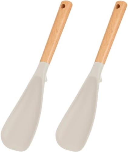 2 Pack Silicone Cooking Spoon for Nonstick Cookware, Silicone Spatula Spoon