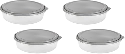 GoodCook EveryWare Extra Large 12 inch Round Container 4 pack, BPA Free