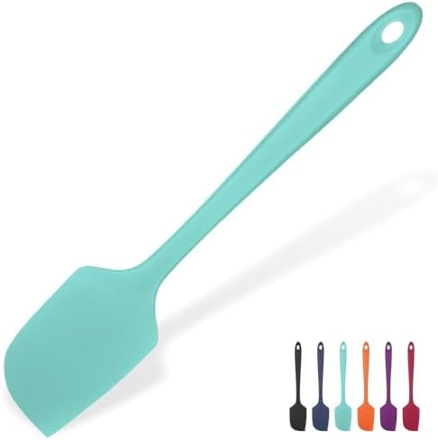U-Taste Silicone Large Spatula, 600ºF High Temp Scraper, 11.38in, Aqua Sky