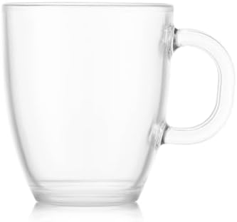Bodum 12oz Bistro Coffee Mug Single-Wall Tempered Glass, 8 Pack, Clear