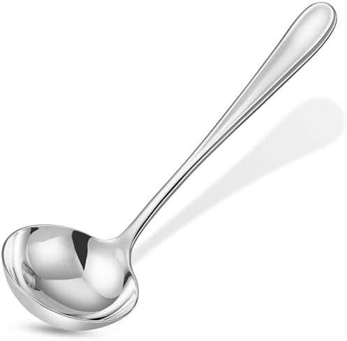 Royalrose Premium ORA Gravy Ladle Spoon (1, 7.5 Inch Gravy Ladle)