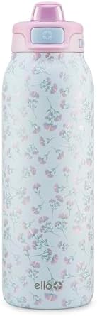 Ello Pop & Fill Insulated Stainless Steel Water Bottle with Quick Fill Lid, Leakproof Locking, Sip or Chug Spout, BPA-Free, Double Wall Vacuum Insulated for Sports, Travel & School- 22oz / 32oz / 40oz