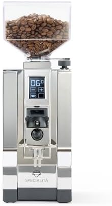 Eureka Mignon Specialita Espresso Grinder | Sound-Insulated | Stepless 55mm Burrs | Touchscreen | Chrome