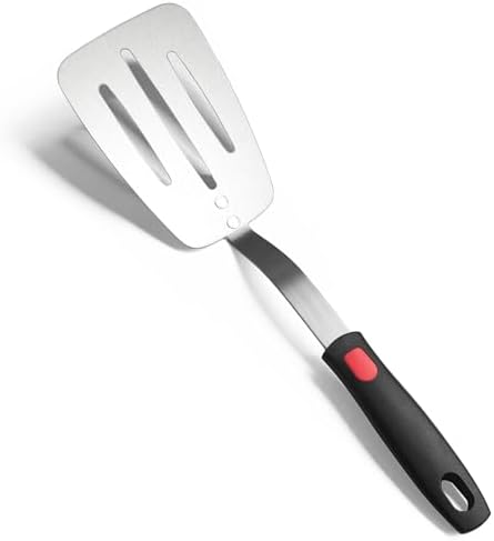 Stainless Steel Flexible Spatula, Thin Metal Turner, X' L Slotted