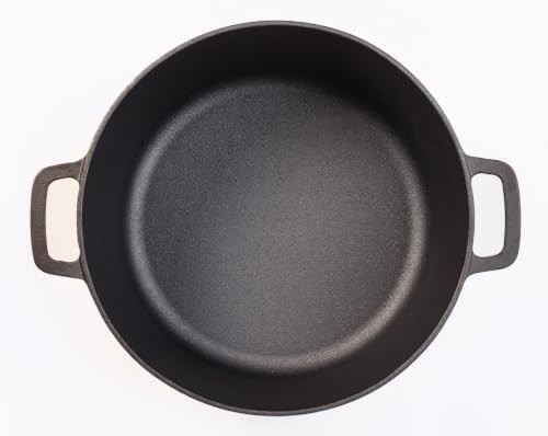 Brixby 5 QT, Pre-Seasoned Dutch Oven for Sourdough Bread Baking