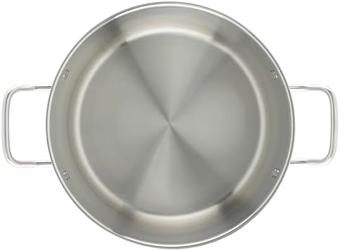 Winco Silver 12 qt Stainless Steel Stock Pot with Cover