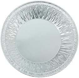 Waytiffer Pie Pans (100 Pack) 5 inch HEAVY-DUTY Disposable Aluminum Foil pie/tart Pans for Baking Personal Mini Pies, Foil Pie Tin for Bakeries, Cafes,Easily Stack & Store, Freeze & Reheat